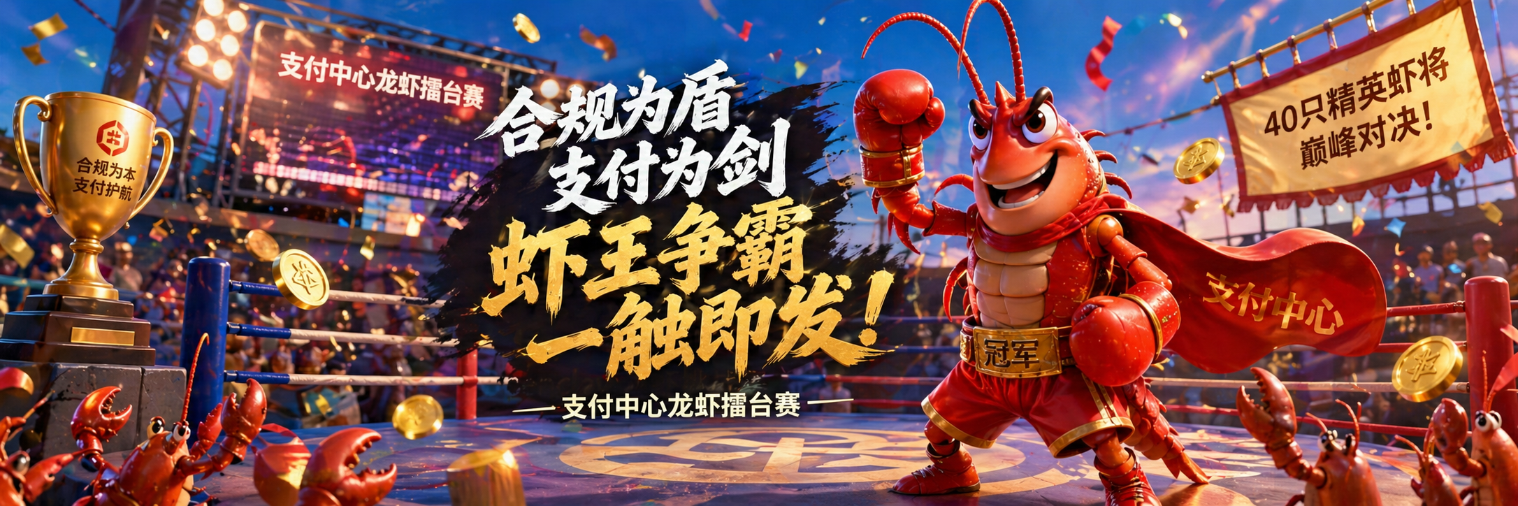 支付中心龙虾擂台赛海报